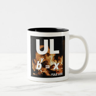 Picturing Christmas - Yule Log Two-Tone Coffee Mug