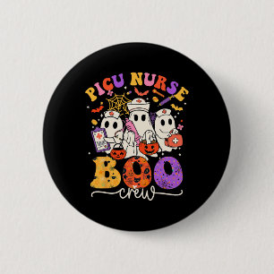 Picu Boo Crew Costume Funny Nurse Ghost Halloween 6 Cm Round Badge