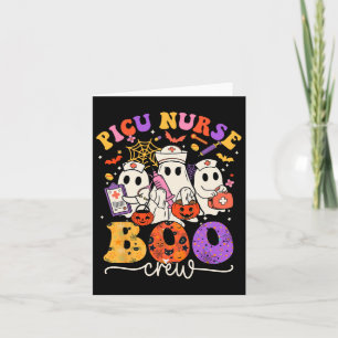 Picu Boo Crew Costume Funny Nurse Ghost Halloween Card