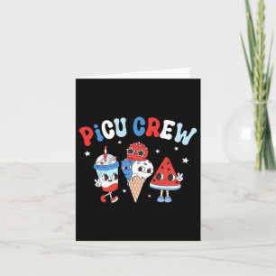 Picu Crew Paediatrics Nurse Appreciation Patriotic Card