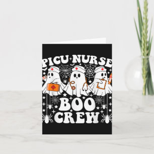 Picu Nurse Boo Crew Funny Ghost Halloween Card