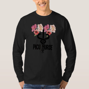 Picu Nurse Caduceus Paediatrics Intensive Care Uni T-Shirt