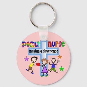 PICU Nurse Gifts Key Ring