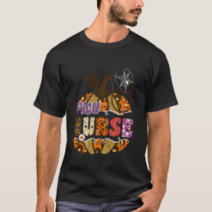 PICU Nurse Halloween Pumpkin Leopard Paediatrics I T-Shirt