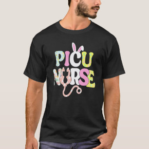 Picu Nurse Life Stethoscope Scrub Easter Day Cute  T-Shirt