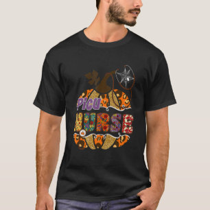 Picu Nurse Stethoscope Nursing Halloween Pumpkin L T-Shirt