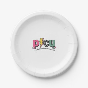 PICU Paediatrics Intensive Care Unit Nurse Shirt_1 Paper Plate