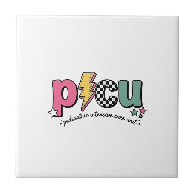 PICU Paediatrics Intensive Care Unit Nurse Shirt_1 Tile (Front)