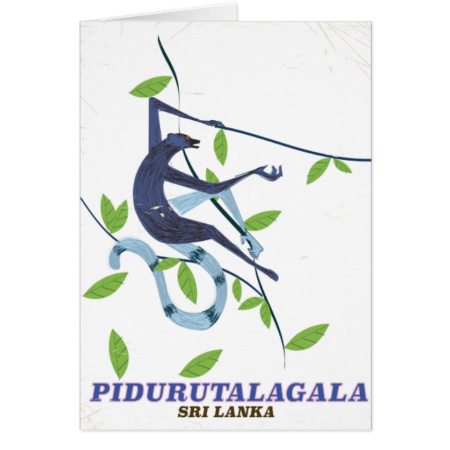 Pidurutalagala Sri Lanka travel poster. (Front)