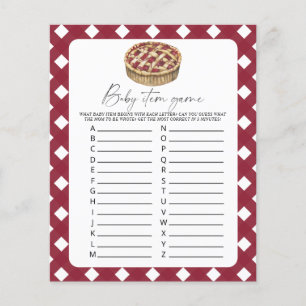 Pie - Baby Item Game. Baby Shower Game
