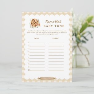 Pie Baby Shower Name That Baby Tune Game Cards