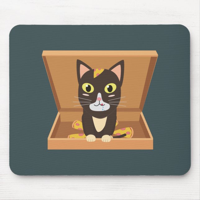 Pie Boxed Cat Mouse Mat (Front)