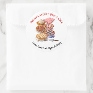 Pie Business or Shoppe Promotional Classic Round Sticker