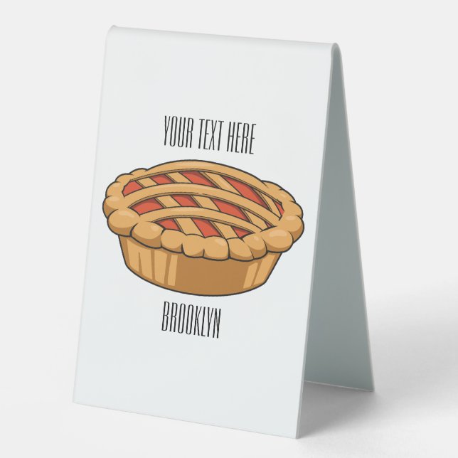 Pie cartoon illustration (Front)