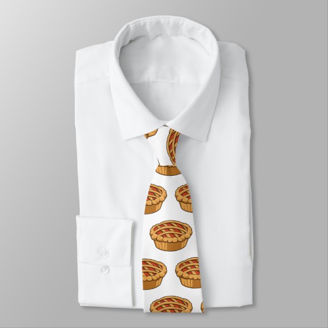 Pie cartoon illustration  tie (Tied)
