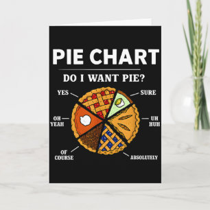 Pie Chart Do I Want Pie Funny For Men Women Card
