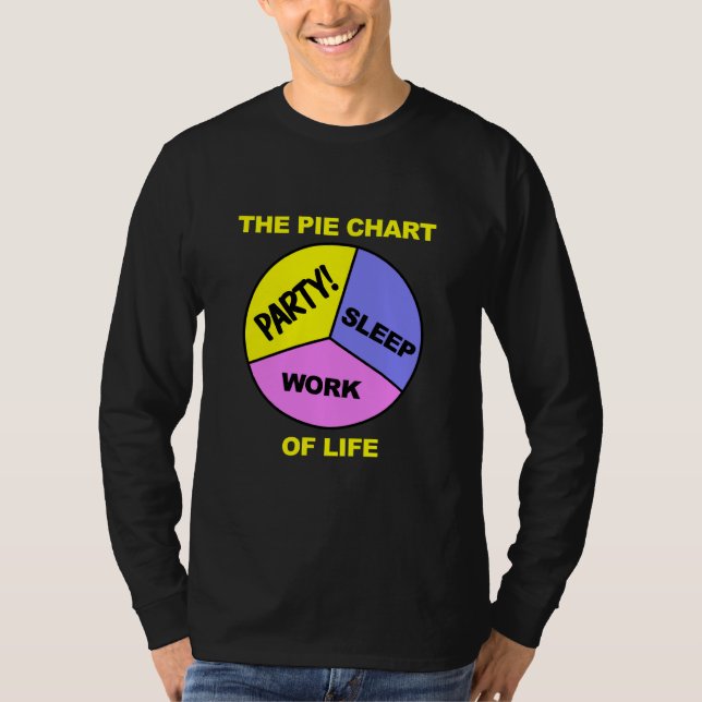 Pie Chart of Life shirt - choose colour & style (Front)