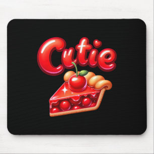 Pie Day Pi Day Thanksgiving Cherry Cute Pie Cutie Mouse Mat