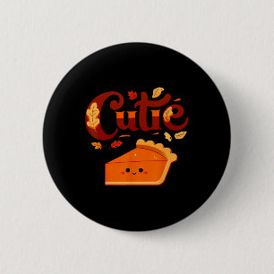 Pie Day Pi Day Thanksgiving Cutie Pumpkin Pie Cuti 6 Cm Round Badge