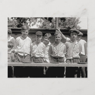 Pie Eating Contest, 1923 Postcard