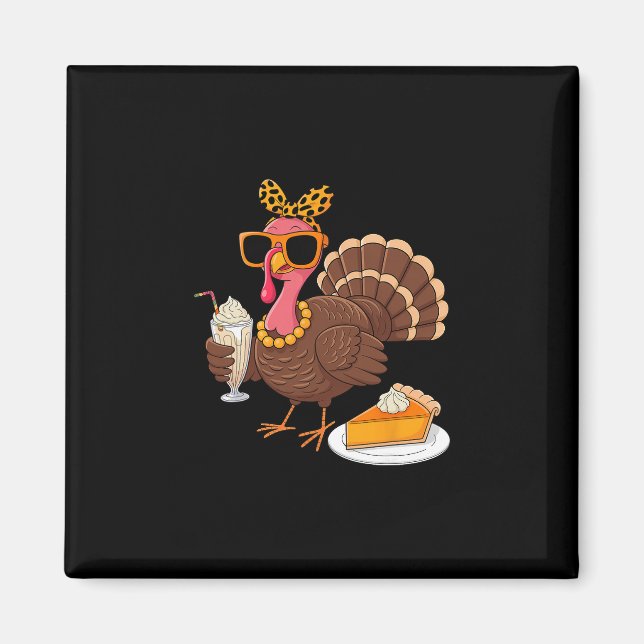 Pie For Two Please Thanksgiving Pregnancy Announce Magnet (Front)