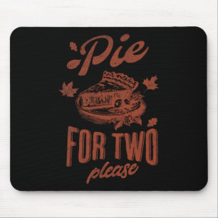 Pie For Two Please Thanksgiving Pregnancy Announce Mouse Mat