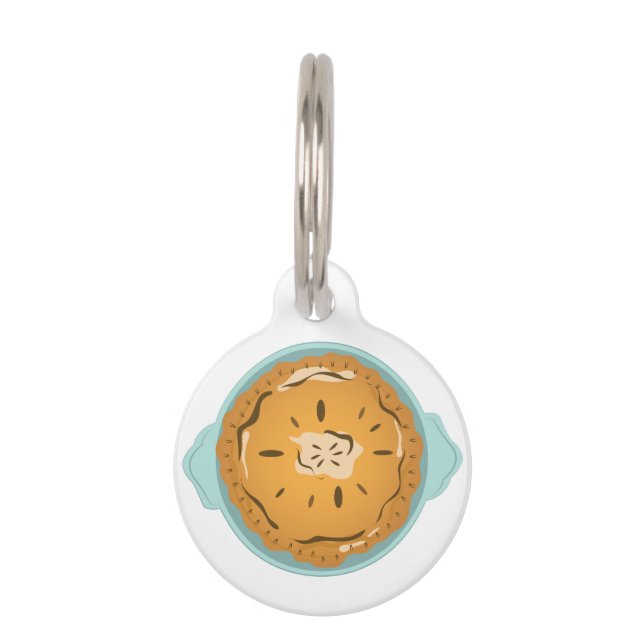 Pie In Pan Pet Tag (Front)