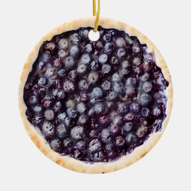 Pie Like You Berry Much  | Funny Food Pun Ceramic Tree Decoration (Front)