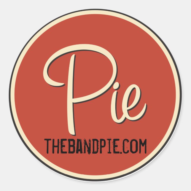 Pie Logo Sticker - sheet of 6! (Front)