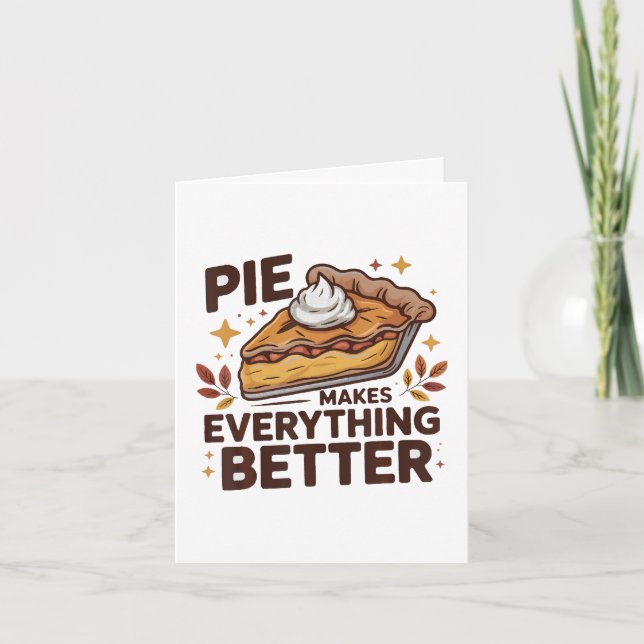 Pie Makes Better Holiday Card (Front)