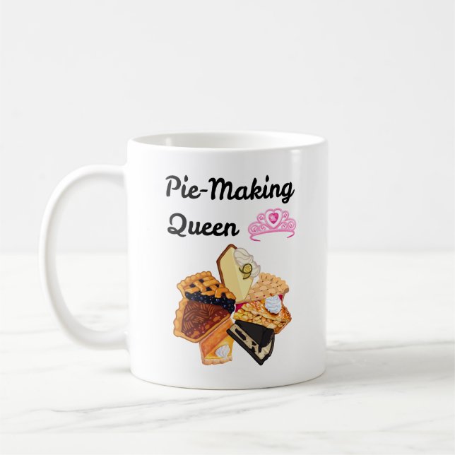 Pie-Making Queen Coffee Mug (Left)