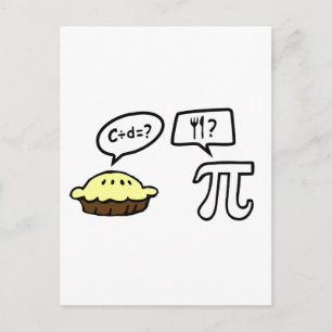 Pie & Pi Postcard