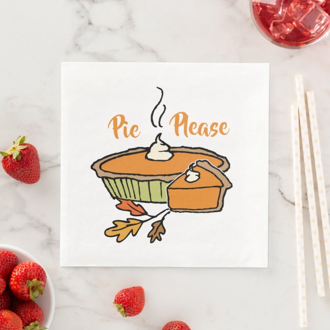 Pie Please | Pumpkin Pie Napkin (Insitu)