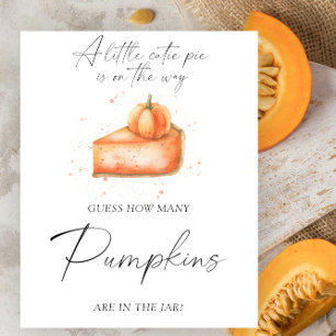 Pie pumpkin - guess how many pumpkins poster