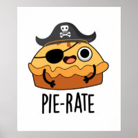 Pie-rate Funny Pirate Pie Pun 