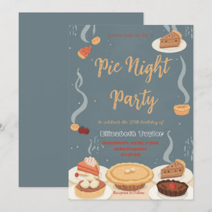 Pie Sharing Night Party Invitation – Sweet & Cozy