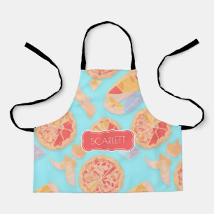 Pie slice Pastel Colourful Personalised Pattern Apron