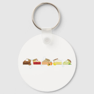 Pie Slices Key Ring