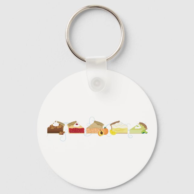 Pie Slices Key Ring (Front)