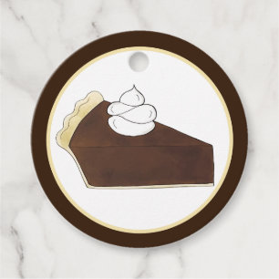 Pie Social Party Dessert Bake Sale Chocolate Slice Favour Tags