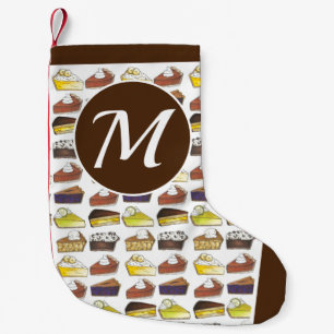 Pie Social Pumpkin Key Lime Blueberry Apple Slices Small Christmas Stocking