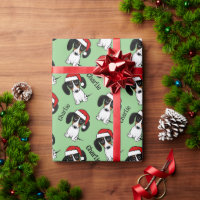 Piebald Dachshund Christmas Custom Name Cute Dog