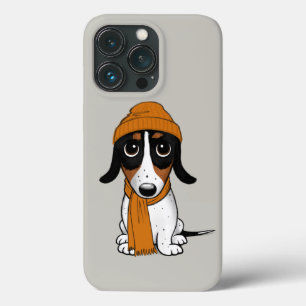 Piebald Dachshund   Cute Hipster Dog  iPhone 13 Pro Case