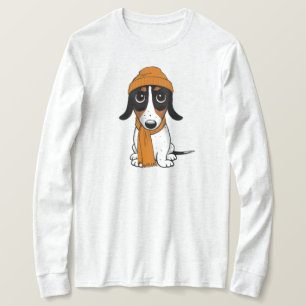 Piebald Dachshund Cute Hipster Dog T-Shirt