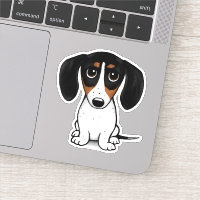 Piebald Dachshund | Cute Puppy Dog Sticker