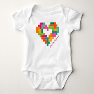 Piece, Love & Polyominoes Baby Shirt