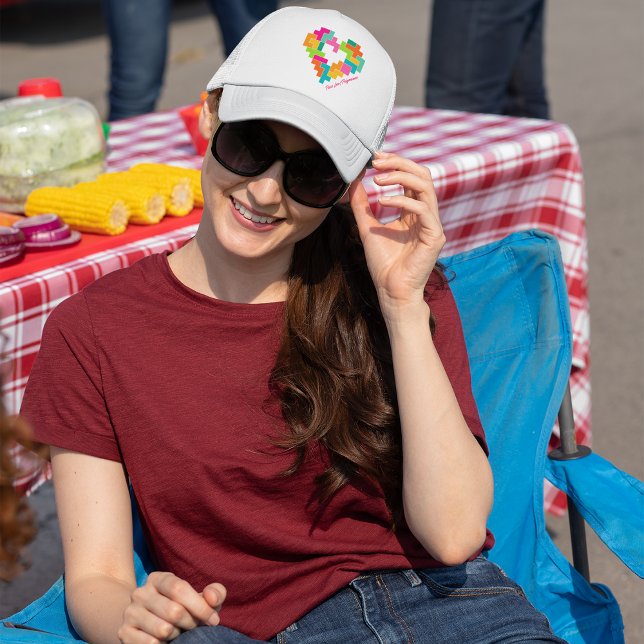 Piece, Love & Polyominoes Trucker Hat (Creator Uploaded)