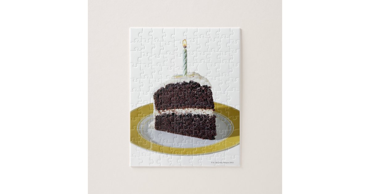 Piece of Birthday Cake Jigsaw Puzzle | Zazzle.co.uk