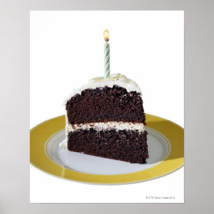 Piece of Birthday Cake Poster
