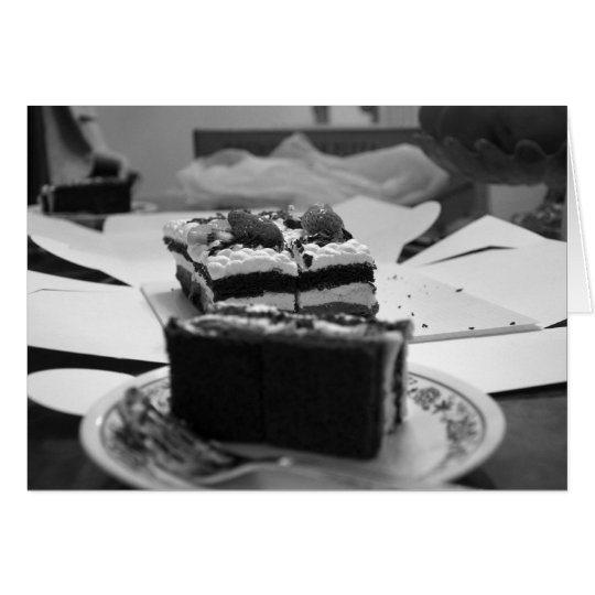 Piece of Cake Belated Birthday Card